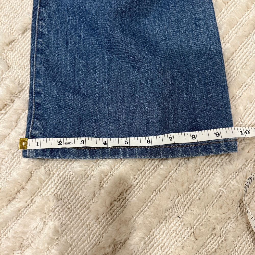 Boot cut jeans denim medium wash size 12 , lands end - Picture 10 of 10